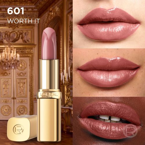 Color Riche barra de labios efecto seda con efecto humectante tono 601 WORTH IT 4.7 g - L’Oréal Paris - Modalova