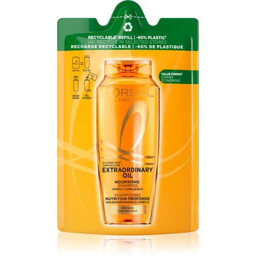 Elseve Extraordinary Oil champú nutritivo para cabello seco Refill 250 ml - L’Oréal Paris - Modalova