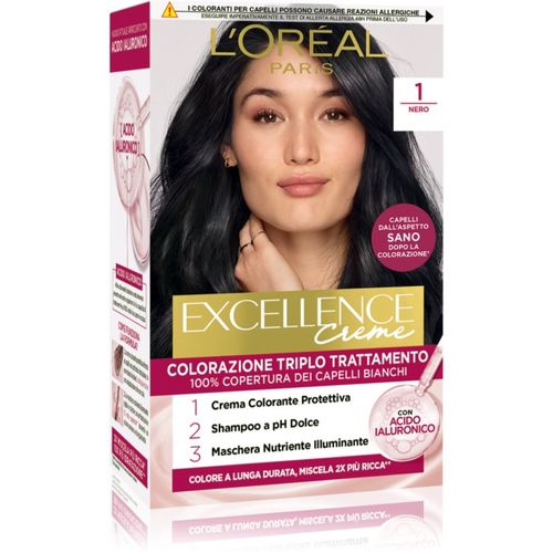 Excellence Creme tinte de pelo tono 1 Nero 1 ud - L’Oréal Paris - Modalova
