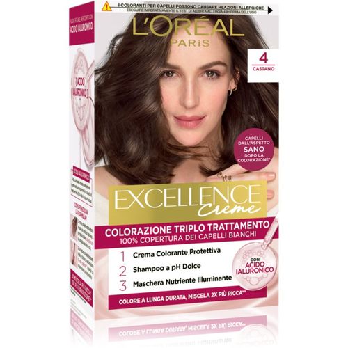 Excellence Creme tinte de pelo tono 4 Castano 1 ud - L’Oréal Paris - Modalova