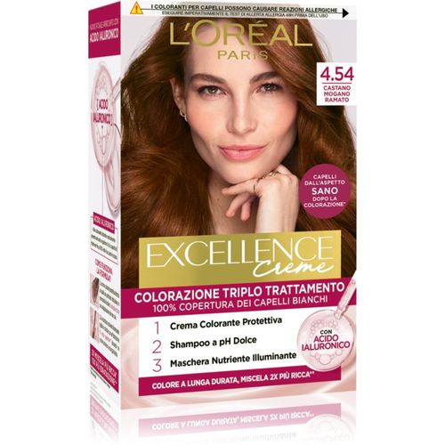 Excellence Creme tinte de pelo tono Castano Mogano Ramato 1 ud - L’Oréal Paris - Modalova
