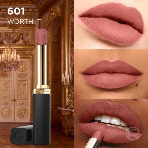 Color Riche Intense Volume Matte barra de labios de larga duración con acabado mate 601 WORTH IT 1 ud - L’Oréal Paris - Modalova