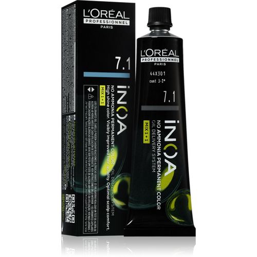 Inoa tinte permanente para cabello sin amoníaco tono 7.1 60 ml - L’Oréal Professionnel - Modalova