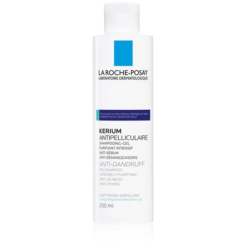 Kerium Anti-Dandruff shampoo esfoliante contro la forfora grassa 200 ml - La Roche-Posay - Modalova