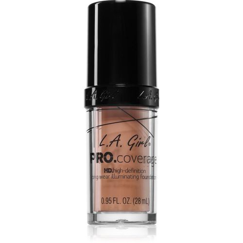 PRO. Coverage base de maquillaje líquida con efecto iluminador tono Natural 28 ml - L.A. Girl Cosmetics - Modalova