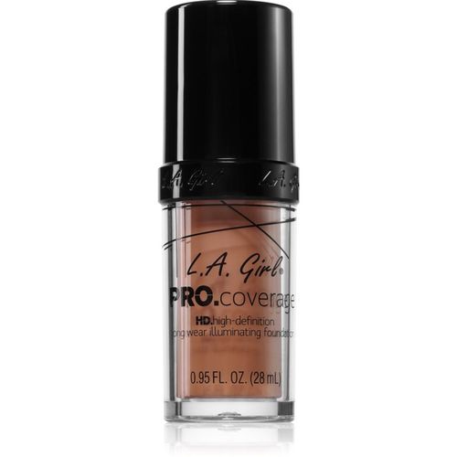 PRO. Coverage base de maquillaje líquida con efecto iluminador tono Beige 28 ml - L.A. Girl Cosmetics - Modalova