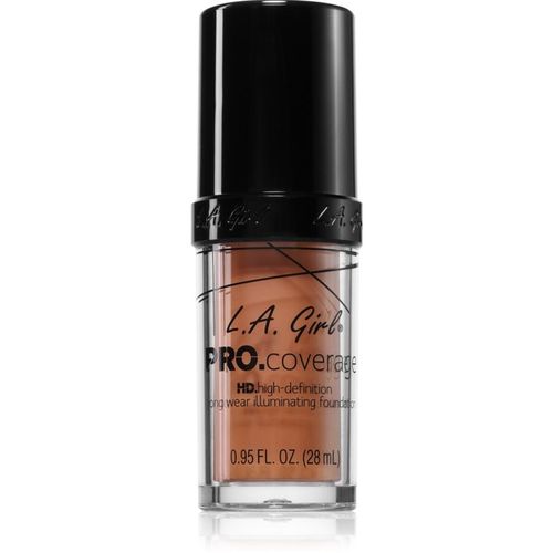 PRO. Coverage base de maquillaje líquida con efecto iluminador tono Sand 28 ml - L.A. Girl Cosmetics - Modalova