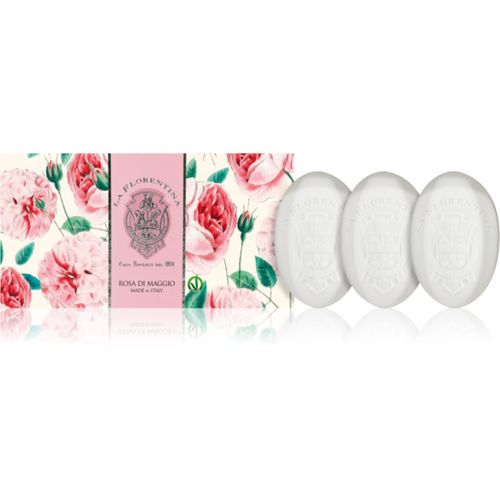 Rose of May Hand Soap juego de pastillas de jabón 3x150 g - La Florentina - Modalova