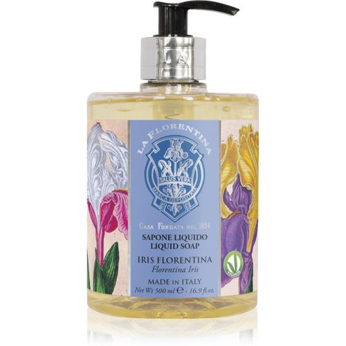 Florentina Iris Liquid Soap sapone liquido naturale mani con aroma di fiori 500 ml - La Florentina - Modalova