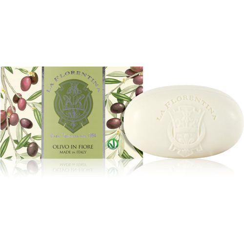 Olive Flowers Bath Soap sapone solido naturale per pelli secche 300 g - La Florentina - Modalova