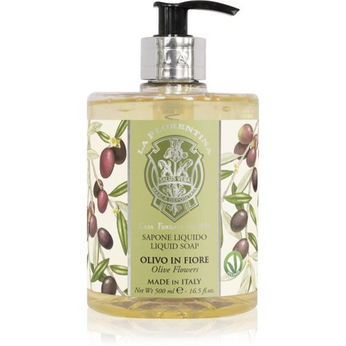 Olive Flowers Liquid Soap jabón líquido natural para manos 500 ml - La Florentina - Modalova