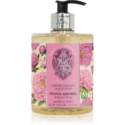 Arboreal Peony Liquid Soap sapone liquido naturale mani peonia 500 ml - La Florentina - Modalova