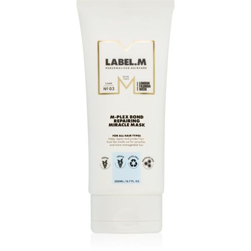 M-Plex Bond Repairing Miracle Mask mascarilla de nutrición profunda para todo tipo de cabello 200 ml - label.m - Modalova