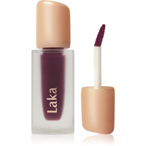 Fruity Glam Tint brillo de labios de larga duración con efecto humectante tono 123 Unsweet Berry 4.5 g - Laka - Modalova