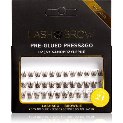 Press&Go Self-Adhesive Eyelashes pestañas postizas individuales autoadhesivas Everyday Brownie 1 ud - Lash Brow - Modalova