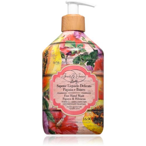 Papaya & Ibisco Fine jabón líquido 500 ml - Rudy - Le Maioliche - Modalova