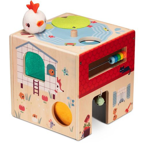 Wooden Activity Cube Paulette juguete multiactividades 12 m+ 1 ud - Lilliputiens - Modalova