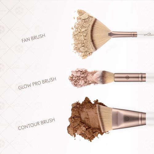 Highlight & Contour Set set de brochas con estuche - Luvia Cosmetics - Modalova
