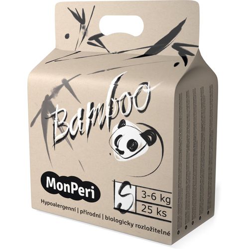 Bamboo Size S pañales desechables ecológicos 3-6 kg 25 ud - MonPeri - Modalova