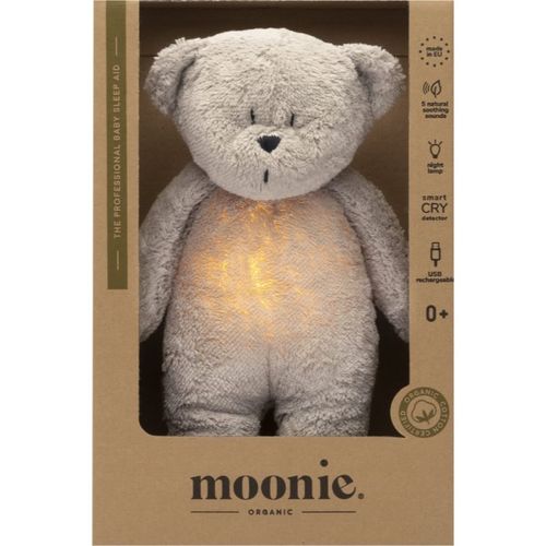 Bear 2.0 Organic Grey doudou con melodía 1 ud - Moonie - Modalova