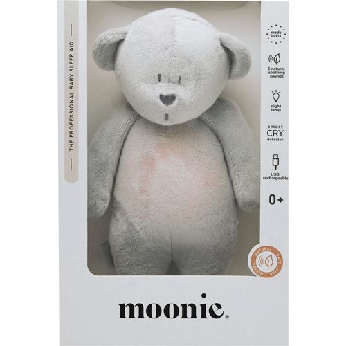 Bear 2.0 Organic Silver doudou con melodía 1 ud - Moonie - Modalova