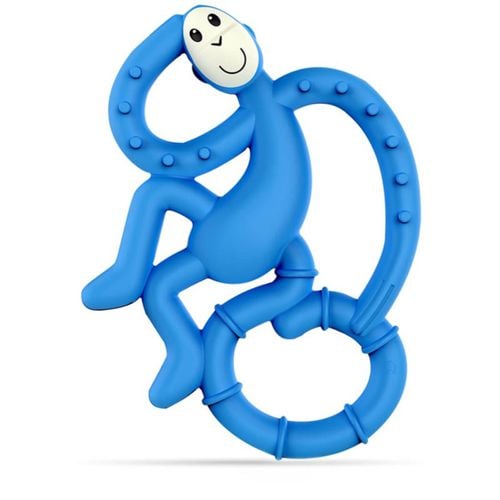 Mini Monkey Teether mordedor con aditivo antimicrobiano Blue 1 ud - Matchstick Monkey - Modalova