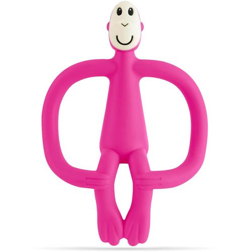 Teething Toy and Gel Applicator dentaruolo con spazzolino 2 in 1 Pink 1 pz - Matchstick Monkey - Modalova