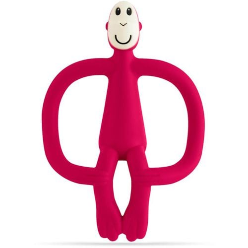 Teething Toy and Gel Applicator dentaruolo con spazzolino 2 in 1 Ruby 1 pz - Matchstick Monkey - Modalova