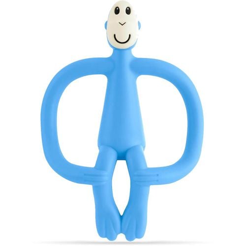 Teething Toy and Gel Applicator dentaruolo con spazzolino 2 in 1 Light Blue 1 pz - Matchstick Monkey - Modalova