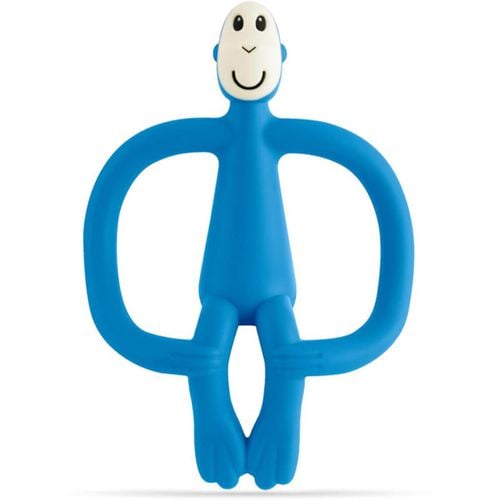 Teething Toy and Gel Applicator dentaruolo con spazzolino 2 in 1 Blue 1 pz - Matchstick Monkey - Modalova