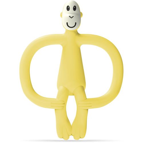 Monkey Teether dentaruolo con spazzolino 2 in 1 Yellow 1 pz - Matchstick Monkey - Modalova