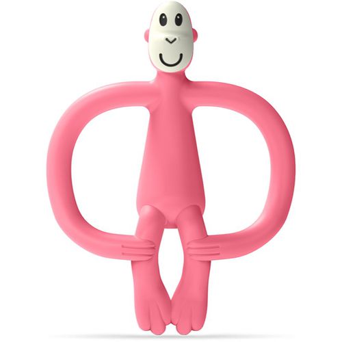 Monkey Teether dentaruolo con spazzolino 2 in 1 Pink 1 pz - Matchstick Monkey - Modalova