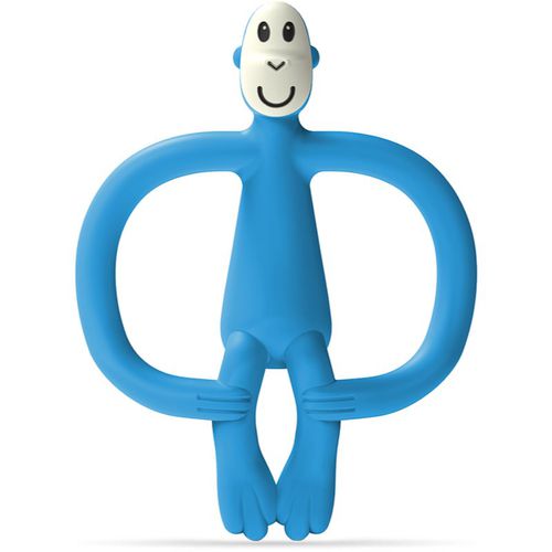 Monkey Teether dentaruolo con spazzolino 2 in 1 Blue 1 pz - Matchstick Monkey - Modalova