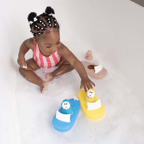 Endless Bathtime Fun Boat Set juguete para el baño Blue 2 ud - Matchstick Monkey - Modalova