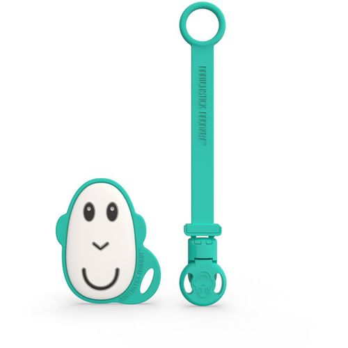 Flat Face Teether & Soother Clip confezione regalo Green(per bambini) - Matchstick Monkey - Modalova