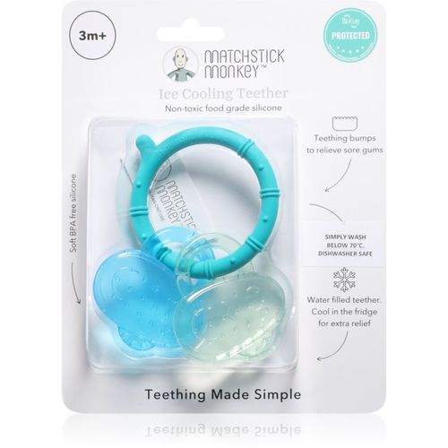 Cooling Teether mordedor con efecto frío Blue/ Mint 3m+ 1 ud - Matchstick Monkey - Modalova