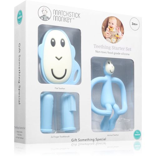 Starter Set Monkey Light Blue lote de regalo para niños 3m+ 1 ud - Matchstick Monkey - Modalova