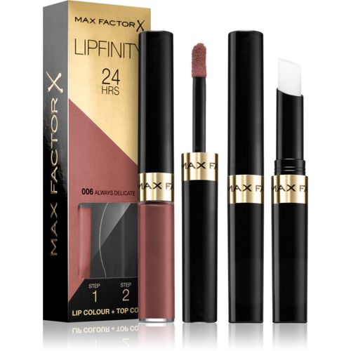 Lipfinity Lip Colour barra de labios de larga duración con bálsamo tono 006 Always Delicate 4,2 g - Max Factor - Modalova