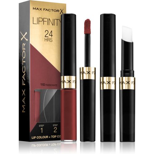 Lipfinity Lip Colour rossetto lunga tenuta con balsamo colore 110 Passionate - Max Factor - Modalova