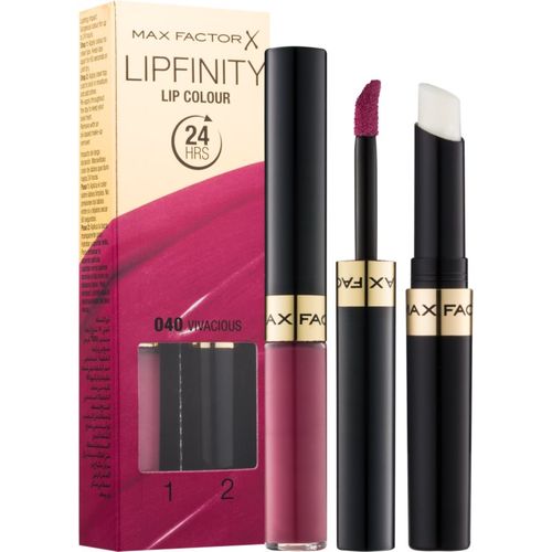 Lipfinity Lip Colour barra de labios de larga duración con bálsamo tono 040 Vivacious 4.2 g - Max Factor - Modalova