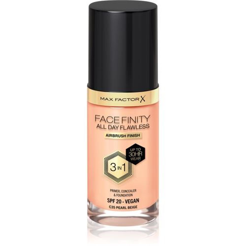 Facefinity All Day Flawless maquillaje de larga duración SPF 20 tono 35 Pearl Beige 30 ml - Max Factor - Modalova