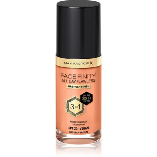 Facefinity All Day Flawless maquillaje de larga duración SPF 20 tono C82 Deep Bronze 30 ml - Max Factor - Modalova