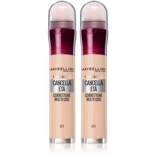 Instant Anti Age Eraser corrector líquido con esponja aplicadora formato ahorro tono 01 Light - MAYBELLINE NEW YORK - Modalova