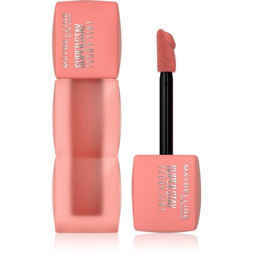 SuperStay Teddy Tint barra de labios de larga duración con acabado mate tono 10 Current Mood 5 ml - MAYBELLINE NEW YORK - Modalova