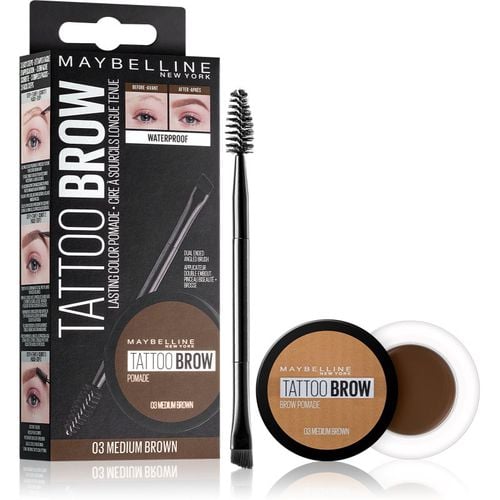 Tattoo Brow Augenbrauengel-Pomade Farbton 03 Medium Brown 3.5 ml - MAYBELLINE NEW YORK - Modalova