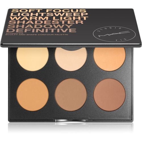 Studio Fix Sculpt and Shape Contour Palette paleta para contorno de rostro Medium Dark / Dark 14.4 g - MAC Cosmetics - Modalova