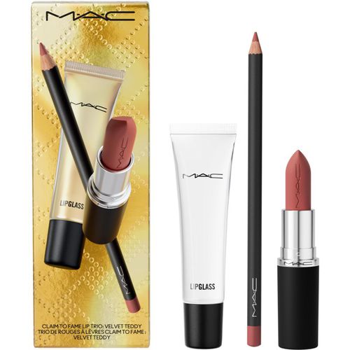 Holiday Claim To Fame Lip Trio confezione regalo per le labbra colore Velvet Teddy - MAC Cosmetics - Modalova