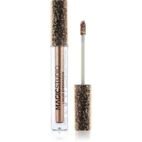 Liquid Eyeshadow sombra de ojos líquida con brillo tono 02 Silver 3 ml - Magic studio - Modalova