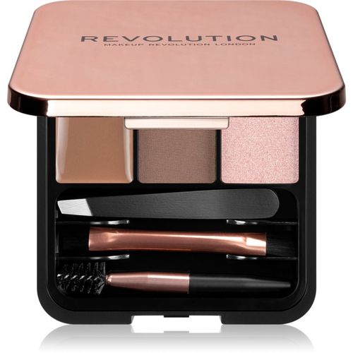 Brow Sculpt Kit kit para unas cejas perfectas tono Brown 2.2 g - Revolution - Modalova