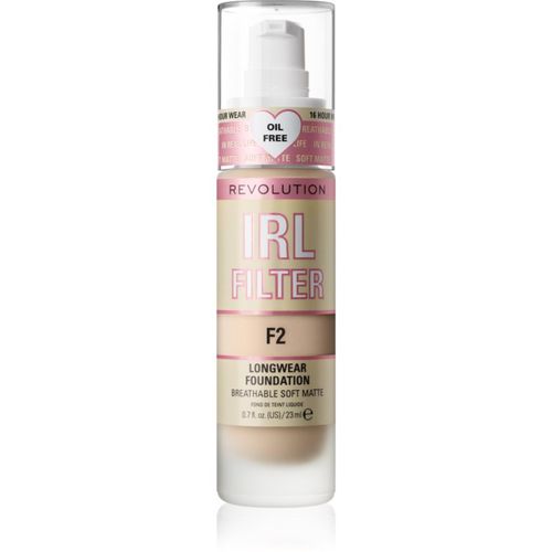 IRL Filter maquillaje matificante de larga duración tono F2 23 ml - Revolution - Modalova